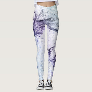 Blue Lila Feather Lite Leggings