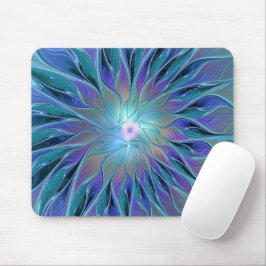 Blue Lila Flower Dream Abstrakt Fractal Art Musmatta