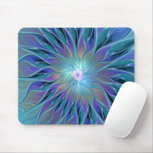 Blue Lila Flower Dream Abstrakt Fractal Art Musmatta