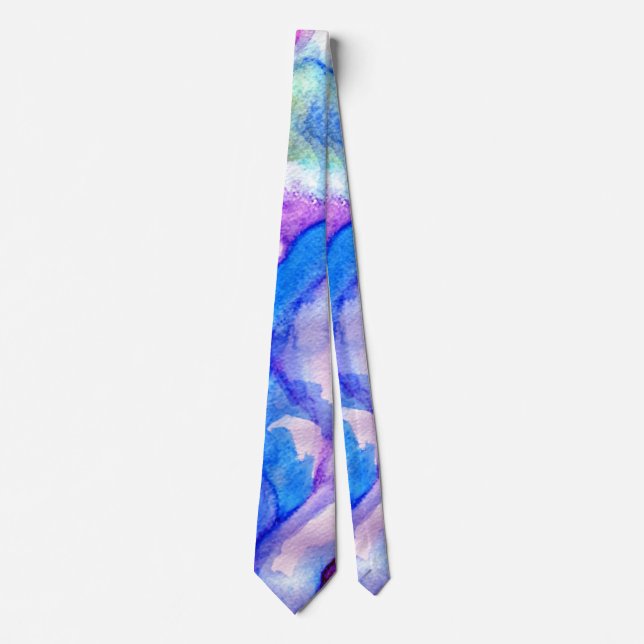 Blue Lila Fusion Neck Tie Slips (Framsida)