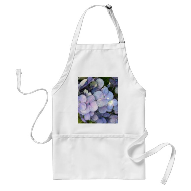Blue Lila Hydrangea Apron Förkläde (Framsidan)