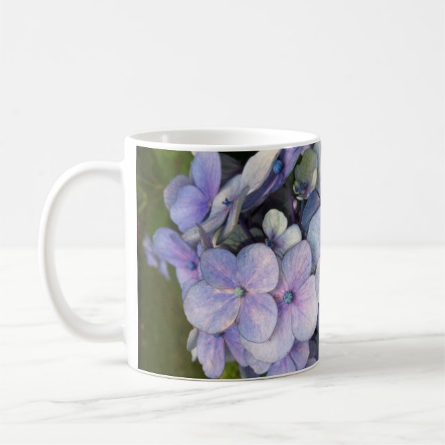 Blue Lila Hydrangea Mugg (Vänster)
