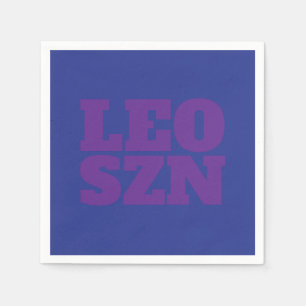 Blue Lila Leo SZN Coola Pappersservett