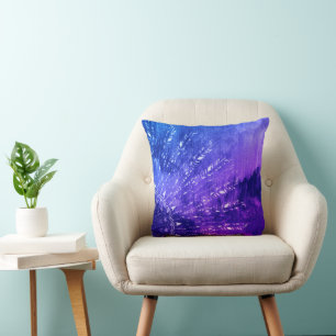 Blue Lila Mandala Clouds Boho Bohemian Kudde