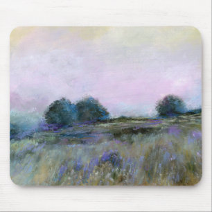 Blue Lila Meadow liggande intsionist Art Musmatta