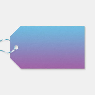 Blue & Lila Ombre Presentetikett