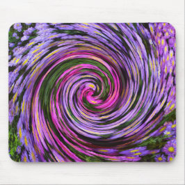 Blue Lila Rosa Morsa Swirl Mousepad Musmatta