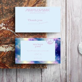 Blue Lila Small Business Tack Kort