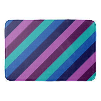 Blue Lila Teal Rand Large Bath Mat Badrumsmatta