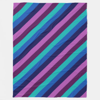 Blue Lila Teal Rand Large Fleece Blanket