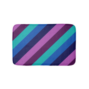 Blue Lila Teal Rand Small Bath Mat Badrumsmatta