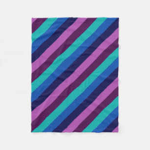 Blue Lila Teal Rand Small Fleece Blanket