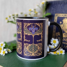 Blue Lily Art nouveau