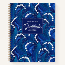 Blue Lily i Valley Gratitude Journal