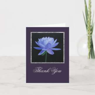 Blue Lily with Stars Tackkort Card