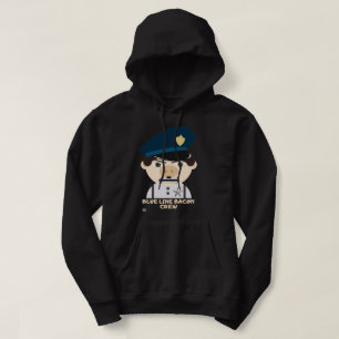 "BLUE LINE BACON CREW" lustig polis Hoodie