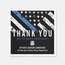 Blue Line Flagga för polisens Pension-årsdag