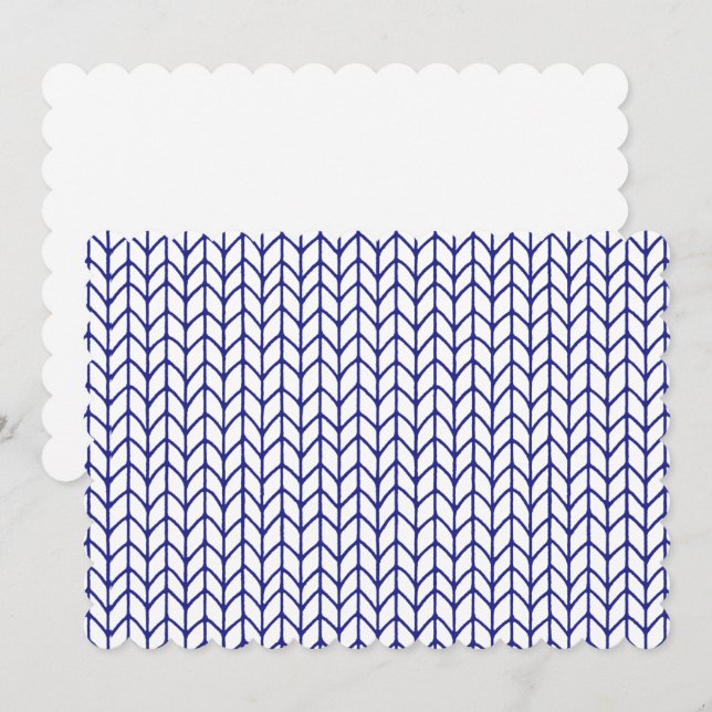 BLUE LINE STICKA 5x7 - platta kort/Vågrät Kort (Fram/baksida)