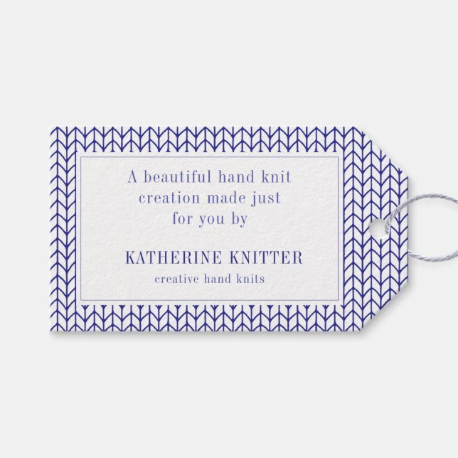 BLUE LINE STICKA Business Gift-Märkre Presentetikett (Framsidan (Horisontell))