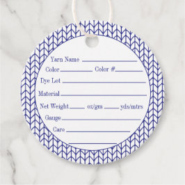 BLUE LINE STICKA Round Yarn Märkre Gåvor Etiketter