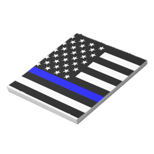 Blue Line US-Flagga Anteckningsblock