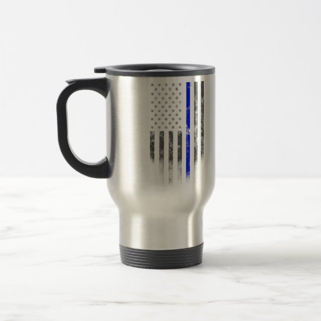 BLUE LINE Vintage American Flagga Resemugg (Vänster)