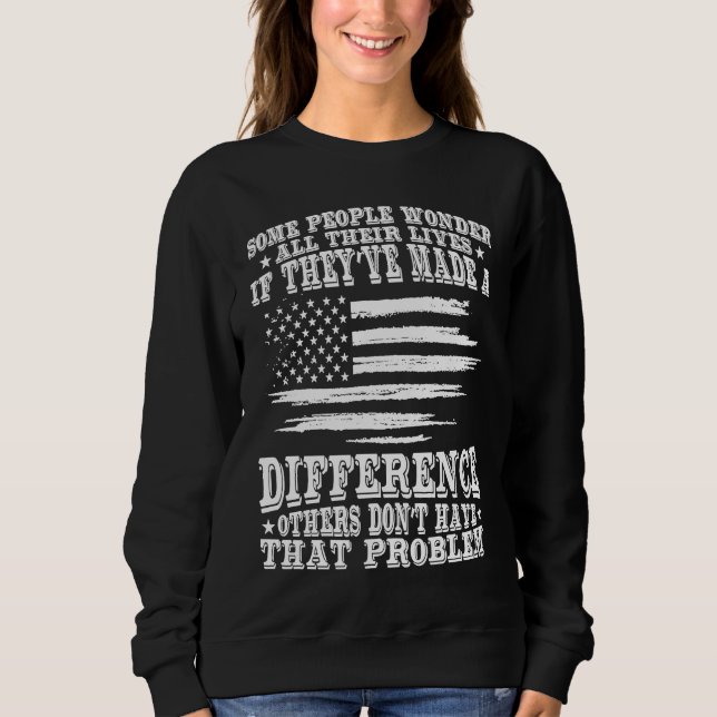 Blue Line We Make A Difference Police Officer T Shirt (Framsida)