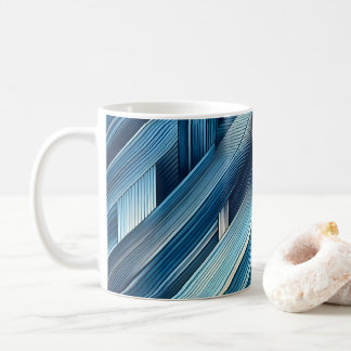 Blue Lines Of Motion Kaffemugg