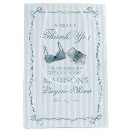 Blue Lingerie Shower Bachelorette Party Favor