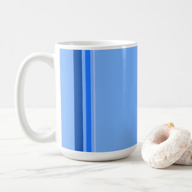 Blue Linjer Mugg (Med munk)