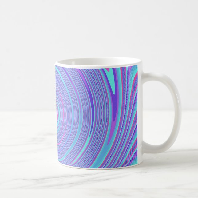 Blue Linjer Swirl Mugg (Höger)