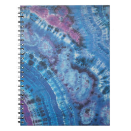 Blue Linjer Tie Dye Anteckningsbok