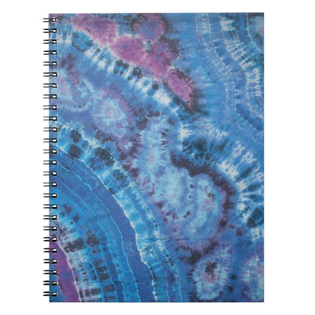 Blue Linjer Tie Dye Anteckningsbok (Framsidan)