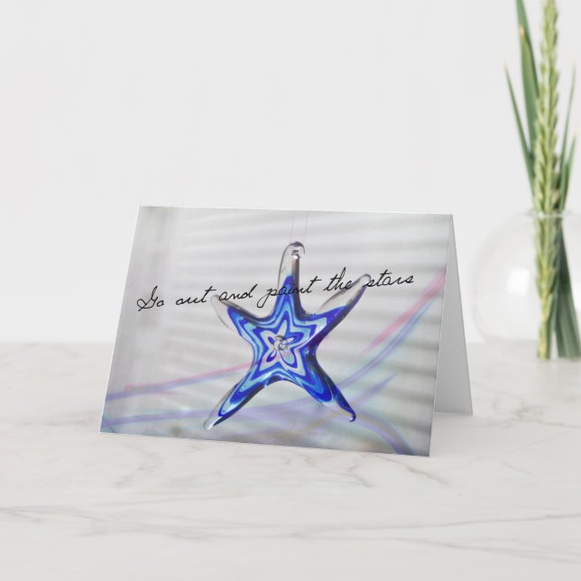 BLUE LIQUID-gratulationskort Tack Kort (Framsida)