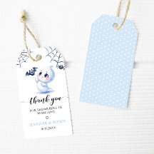 Blue Little Boo Baby Ghost Boy Shower Tack