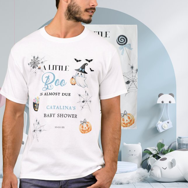 Blue Little Boo Pumpkins Festive Candy T Shirt (Skapare uppladdad)