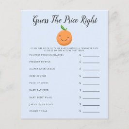 Blue Little Cutie Baby Shower gissar Pris