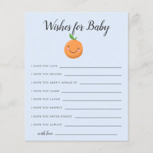 Blue Little Cutie Önskemål för Baby Card