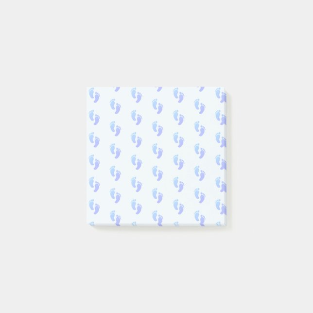 Blue Little Emoji Foot Post-it Block (Framsida)