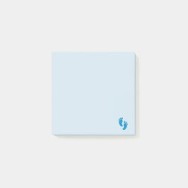 Blue Little Emoji Foot Post-it Block