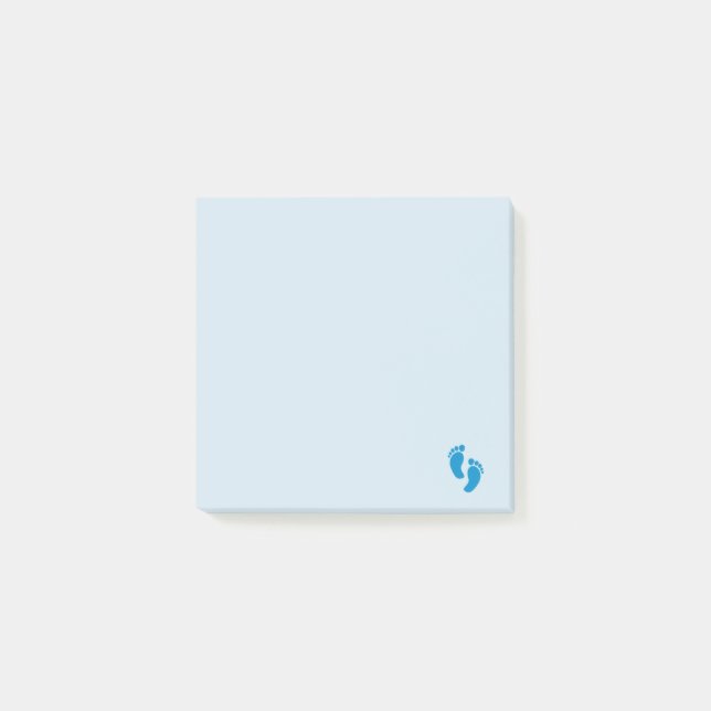 Blue Little Emoji Foot Post-it Block (Framsida)