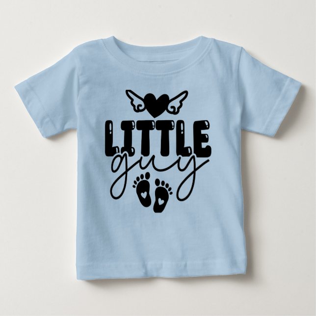 Blue Little Guy Pojke T-shirt (Framsida)