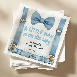 Blue Little Man Baby Shower Napkins Pappersservett
