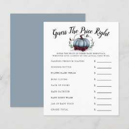 Blue Little Pumpkin Baby Shower gissar Pris