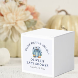 Blue Little Pumpkin Fall Cute Boy Shower Presentaskar