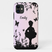 Blue Littlest Ballerina Personalize Namn