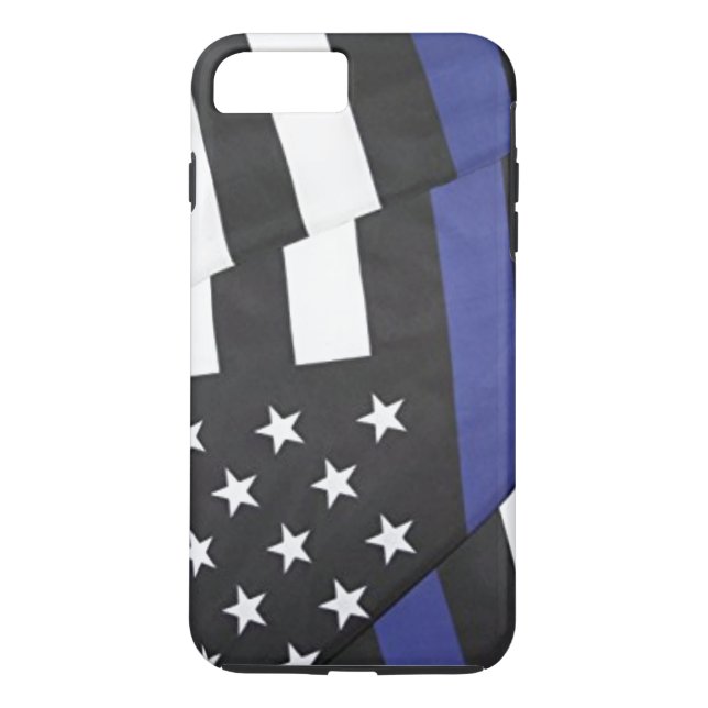 Blue Lives Matter Flagga Telefonväska Case-Mate iPhone Skal (Baksida)