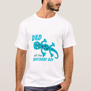 Blue Lizard Gecko Pappa från Birthday Boy Far T Shirt
