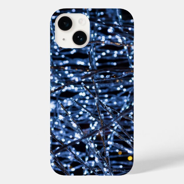 Blue Ljus Abstrakt iphone case (Baksida)