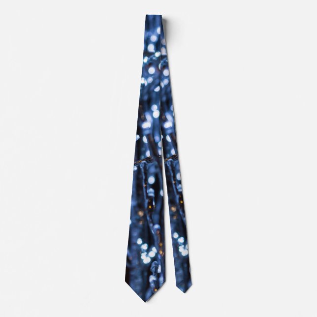 Blue Ljus Abstrakt Neck Tie Slips (Framsida)